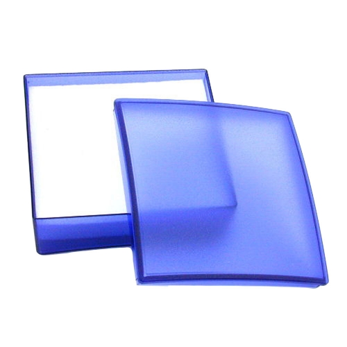 Uni-Schachtel blau-transparent 80x80mm