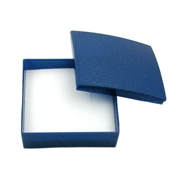 Uni-Schachtel blau-glitter