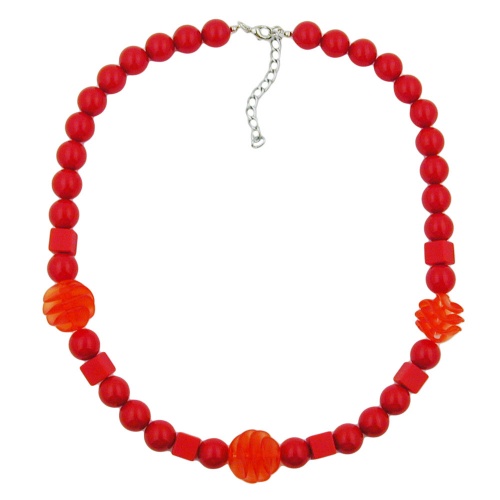 Kette, Spiralperle und W?rfel rot