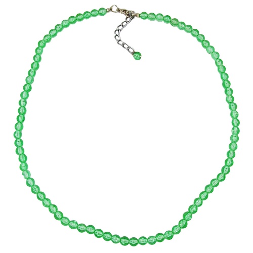 Kette, Perle, 6, kiwi-transparent