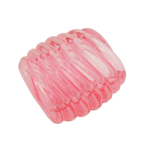 Tuchring 35x34x23mm Spirale Kunststoff rosa-transparent gl?nzend