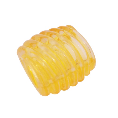 Tuchring 35x34x23mm Spirale Kunststoff gelb-transparent gl?nzend