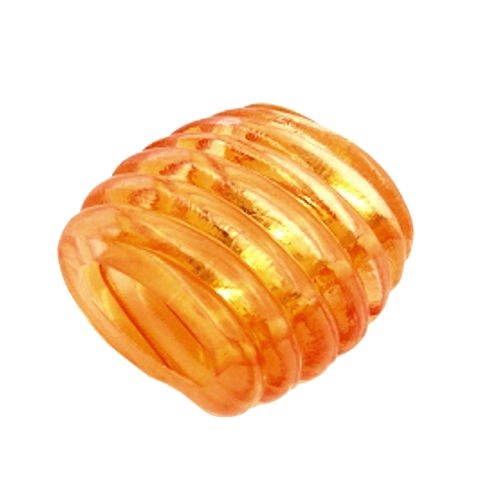 Tuchring 35x34x23mm Spirale Kunststoff orange-transparent gl?nzend