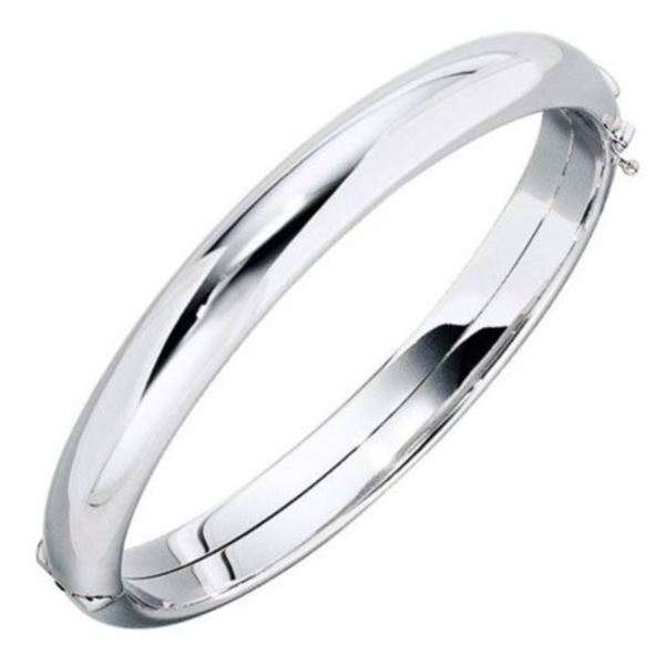Armreif gew?lbt oval 925 Sterling Silber 12mm