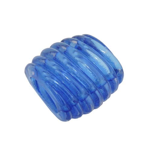 Tuchring 35x34x23mm Spirale Kunststoff blau-transparent gl?nzend