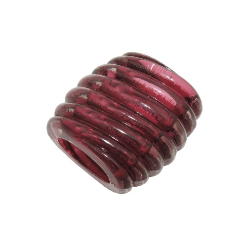 Tuchring 35x34x23mm Spirale Kunststoff pflaume-transparent gl?nzend