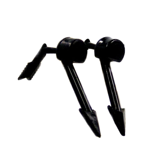 Ohrstecker Ohrring 5x20mm Pfeil 2-teilig schwarz-gl?nzend Kunststoff Vollplastik