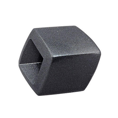 Tuchring 45x36x18mm Sechseck grau-anthrazit-metallic gl?nzend Kunststoff