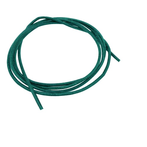Lederband Rundschnur Rindleder 2mm t?rkis gef?rbt ca. 1m