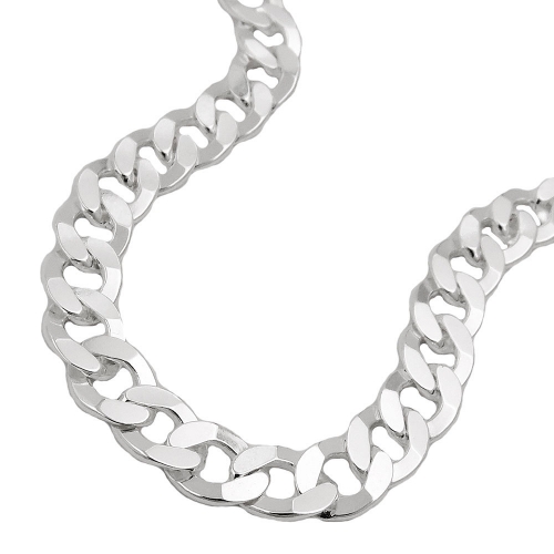 Kette 6,7mm Flachpanzer Silber 925 50cm