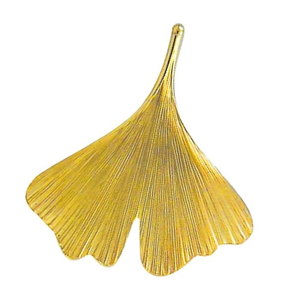 Anh?nger 36mm Ginkgoblatt 9Kt 375 GOLD