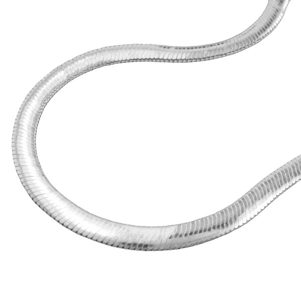 Kette 4mm Schlange flach gl?nzend Silber 925 38cm