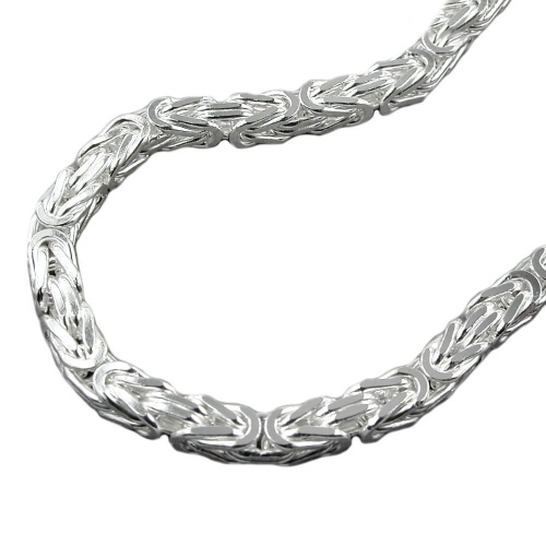 Kette ca.5mm K?nigskette vierkant gl?nzend Silber 925 70cm