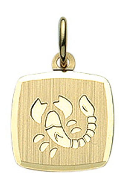 Anh?nger Sternzeichen eckig 11x10mm Skorpion 8Kt 333 GOLD