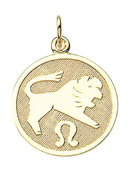 Anh?nger Sternzeichen rund 16mm L?we 8Kt 333 GOLD