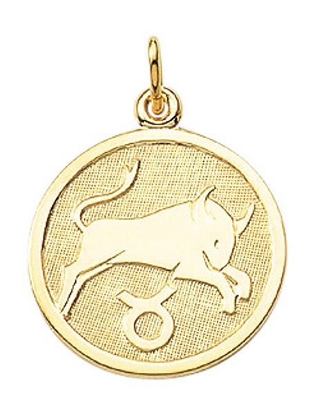 Anh?nger Sternzeichen rund 16mm Stier 8Kt 333 GOLD