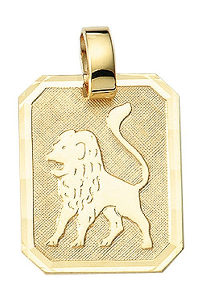 Anh?nger Sternzeichen eckig 15x19mm L?we 8Kt 333 GOLD
