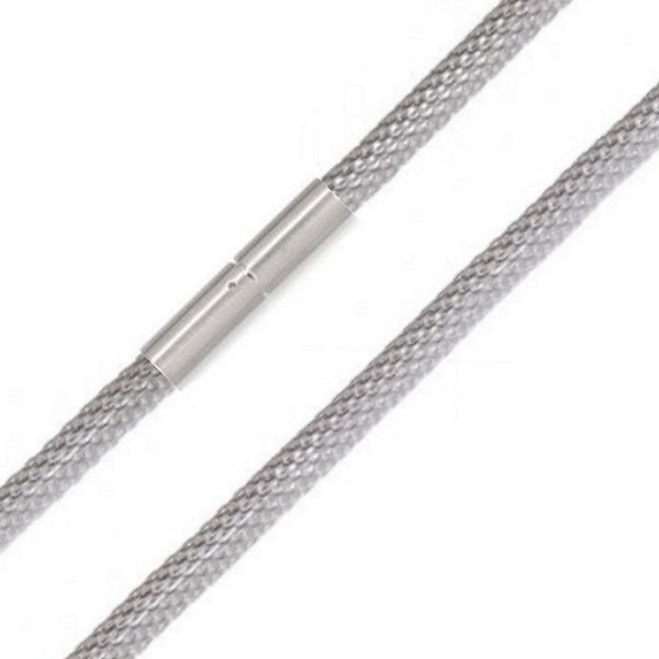 Exklusive Schlauchkette 3,2-6mm Collier Silber 925 mit Bajonettverschluss 40cm