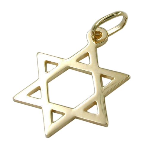 Anh?nger, David-Stern, 14Kt GOLD