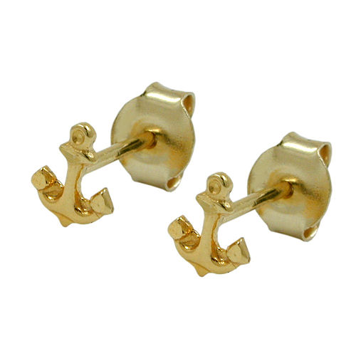 Stecker 5x4mm kleiner Anker 9Kt GOLD
