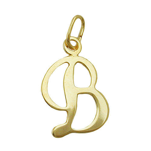 Anh?nger 14x10mm Buchstabe B gl?nzend 8Kt GOLD