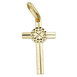Anh?nger 18x10mm Kreuz gl?nzend 9Kt GOLD