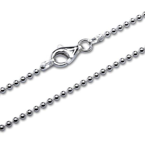 Collier Kugel Kette 1,5mm Silber 925 40cm