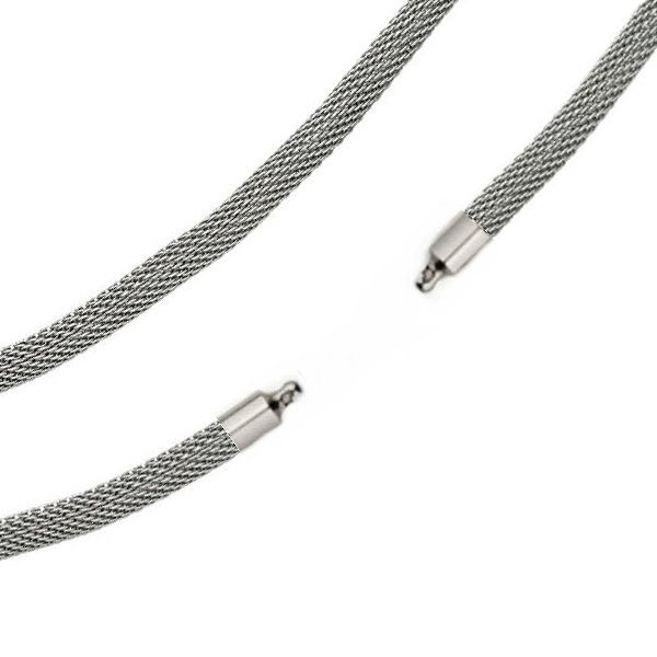 Edelstahl Collier Schlauchkette 5mm f?r Wechelschliesse