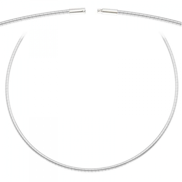 Collier Omegareifen 1,3mm 45cm Bajonett 925 Silber