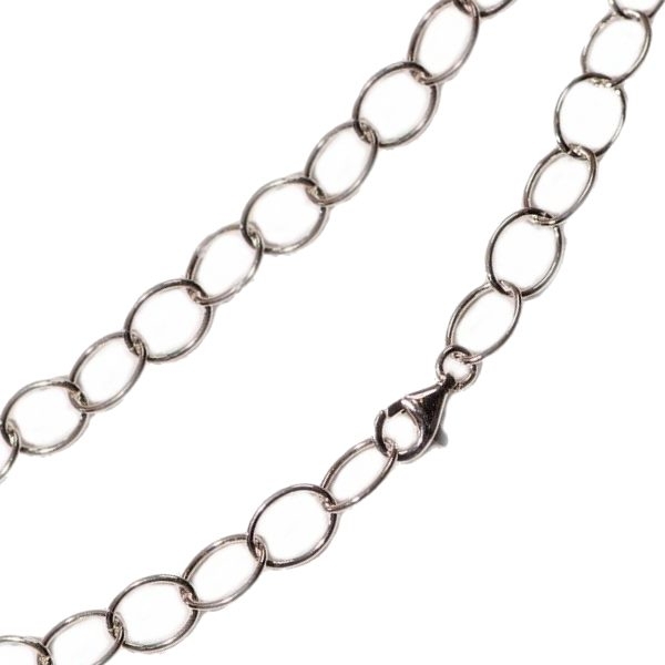 Kette Collier Anker oval rund 7,5mm 45cm Silber 925, vergoldet, ros? vergoldet