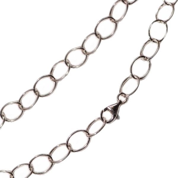 Kette Collier Anker oval rund 7,5mm 60cm Silber 925, vergoldet, rosé vergoldet