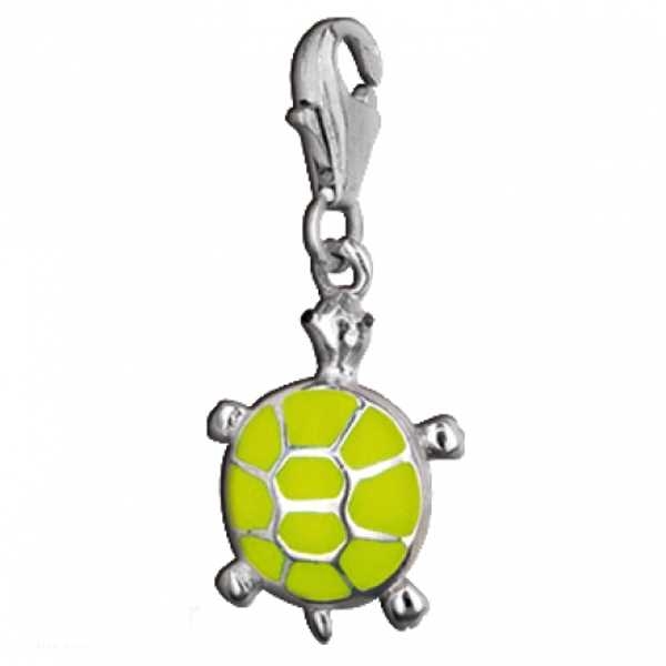Anh?nger Charm 925 Silber "Schildkr?te gelb"