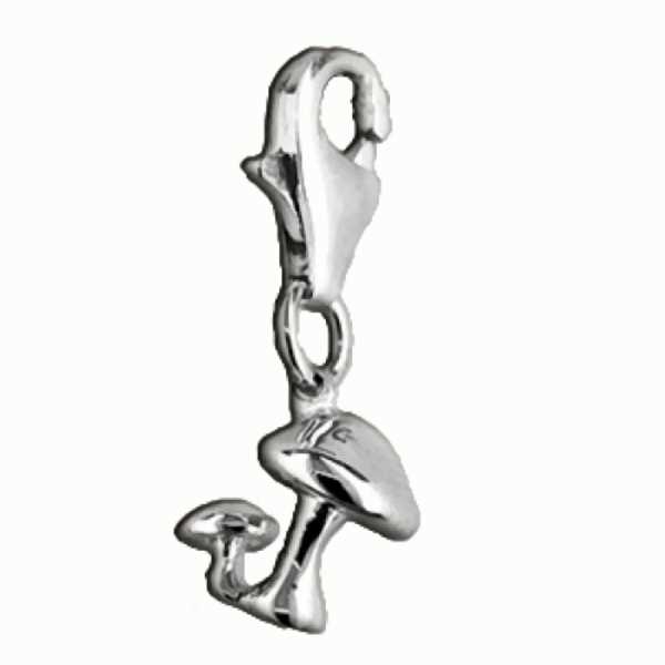 Anh?nger Charm 925 Silber f?r Bettelarmband Pilz Silber