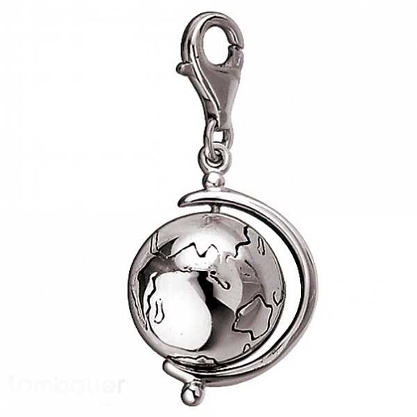 Anh?nger Charm 925 Silber GLOBUS
