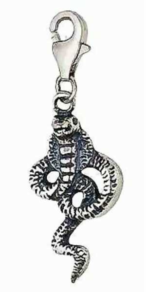 Anh?nger Charm 925/- Silber Schlange