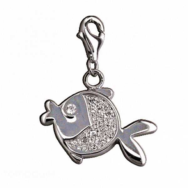 Anh?nger, Charm Fisch II crystal 925