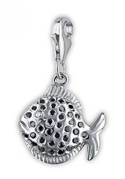 Anh?nger, Charm Fisch jet 925