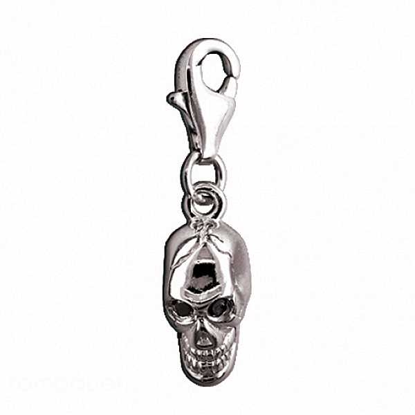 Anh?nger, Charm Totenkopf 925