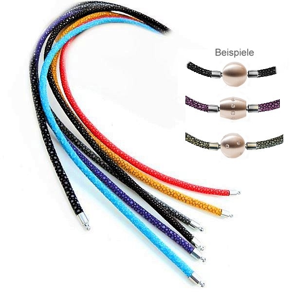 Collier aus Rochenleder 3mm f?r Wechselschliesse