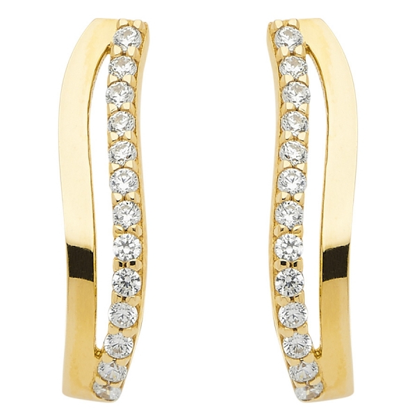 Creole Zirkonia 14Kt 585 GOLD