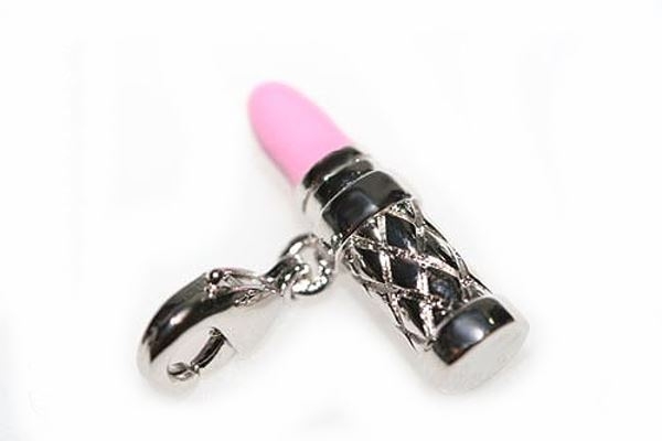 Anh?nger Charm "Lippenstift"-Bettelanh?nger mit einem Karabinerverschluss