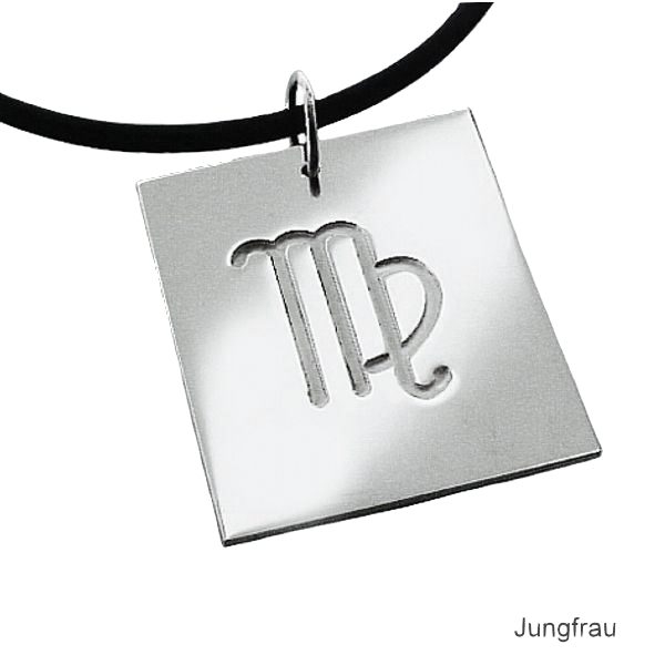 Anh?nger Sternzeichen Jungfrau Symbol Silber 925