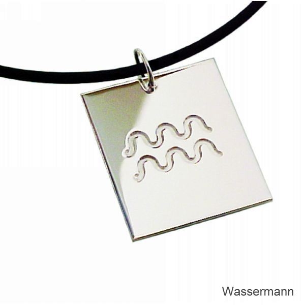Anh?nger Sternzeichen Wassermann Symbol Silber 925