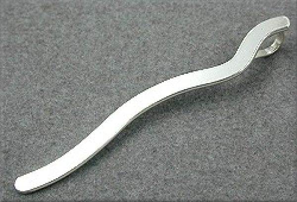 Anh?nger lang wellenform gl?nzend Silber 925