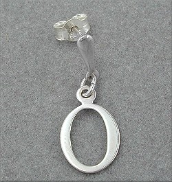 Stecker Buchstabe O H?nger 925 Silber