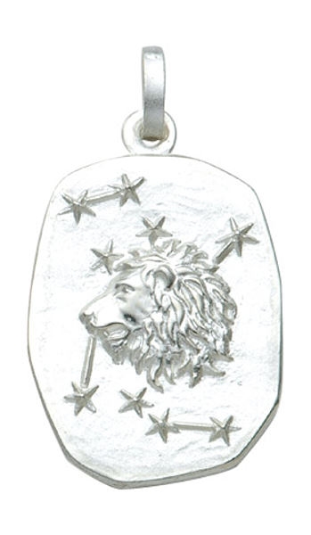 Anh?nger Sternzeichen L?we Relief 18x23mm Silber 925