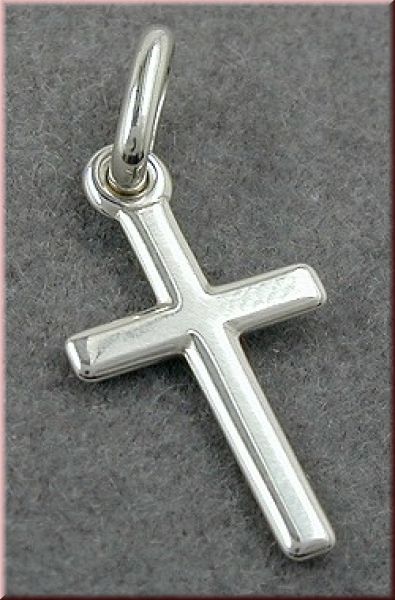 Anhänger kleines Kreuz glänzend 925