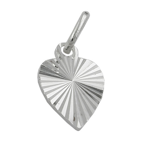 Anh?nger 12x9mm Herz diamantiert Silber 925