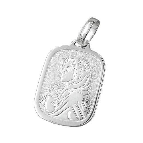 Anh?nger 21x15mm Maria mit Jesuskind Silber 925