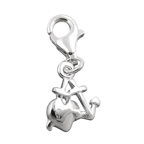 Anh?nger 10mm Charm Seemannsgrab gl?nzend Silber 925
